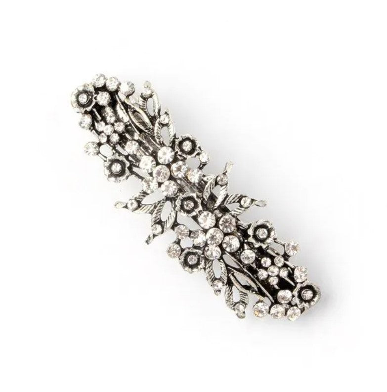 Vintage Crystal Flower Barrette
