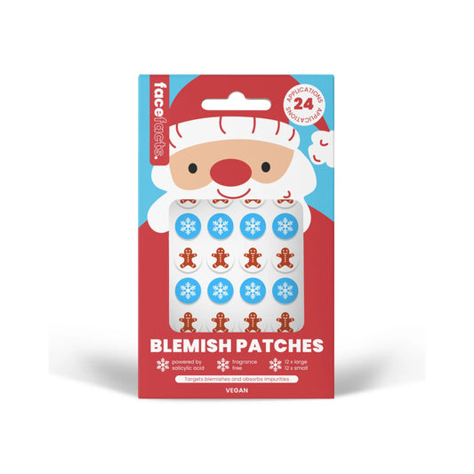 Face Facts Blemish Patches - Gingerbread Man & Snowflake