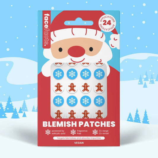 Face Facts Blemish Patches - Gingerbread Man & Snowflake
