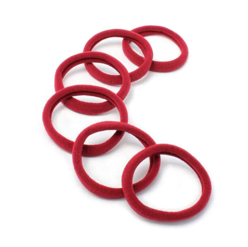 Burgundy Jersey Elastics