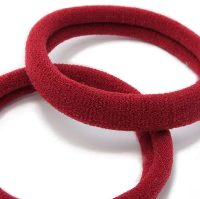 Burgundy Jersey Elastics