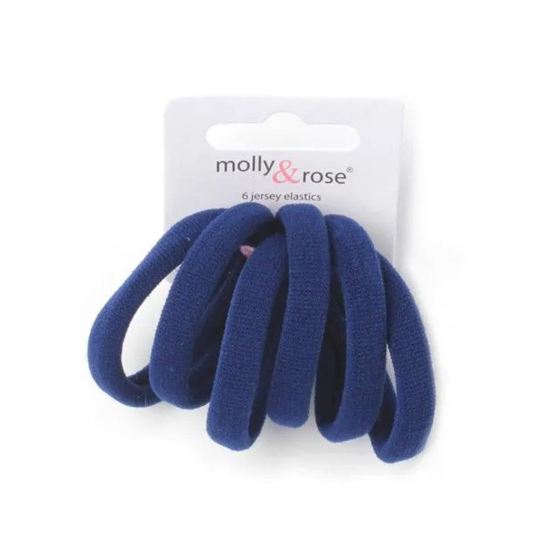 Navy Jersey Elastics