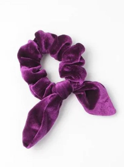 Velvet Scrunchie with Tails