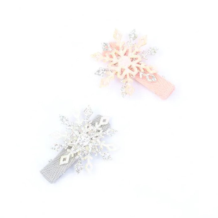 Sparkle Snowflake Beak Clips