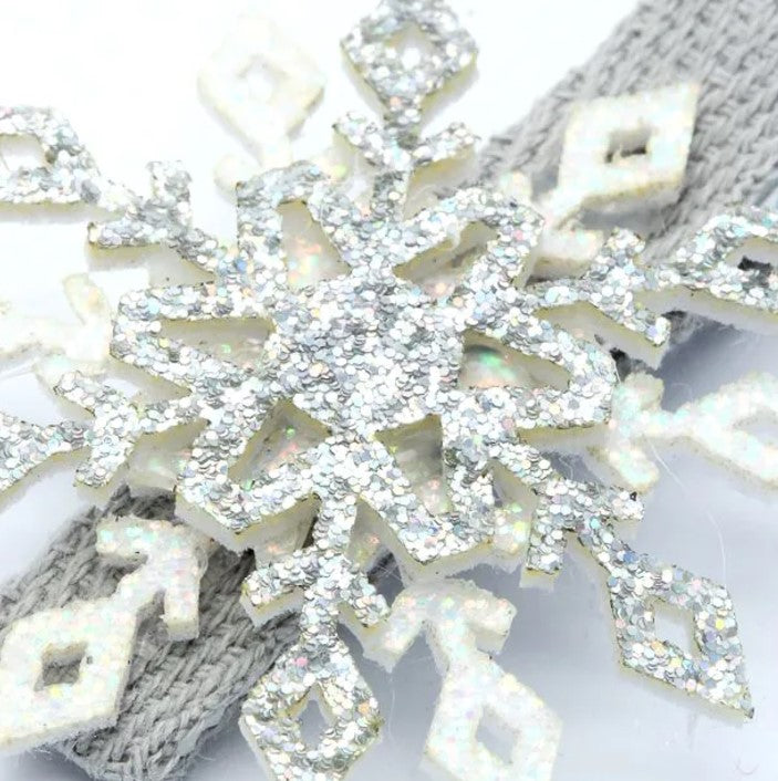 Sparkle Snowflake Beak Clips