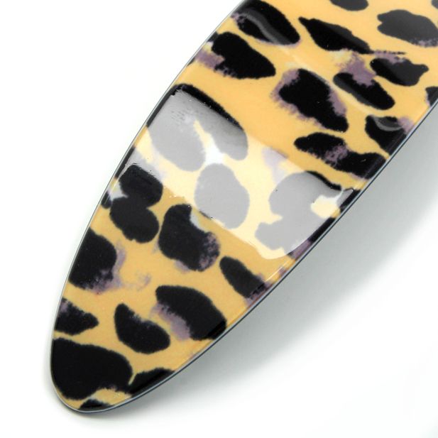 Animal Print Oval Barrette