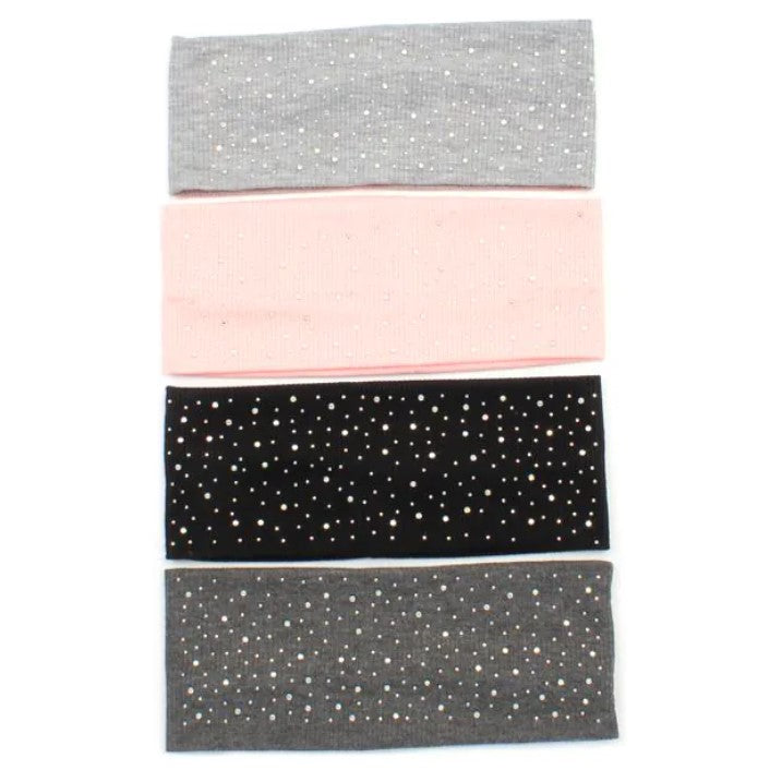 Ribbed Fabric Diamante Bandeau