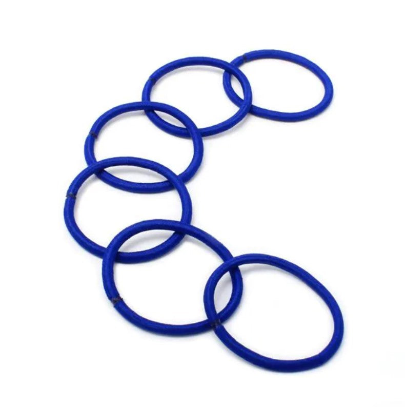 Card of 6 Royal Blue Elastics
