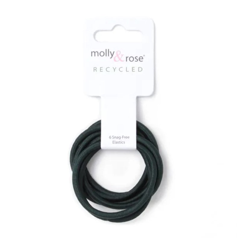 Card of 6 Bottle Green Elastics