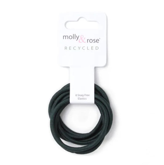Card of 6 Bottle Green Elastics