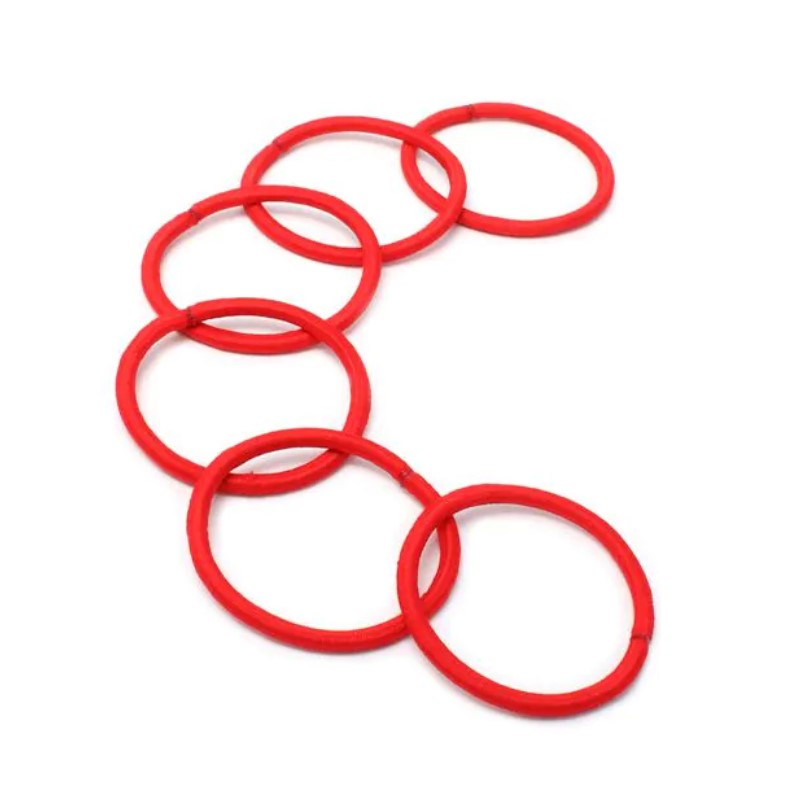 Card of 6 Red Elastics
