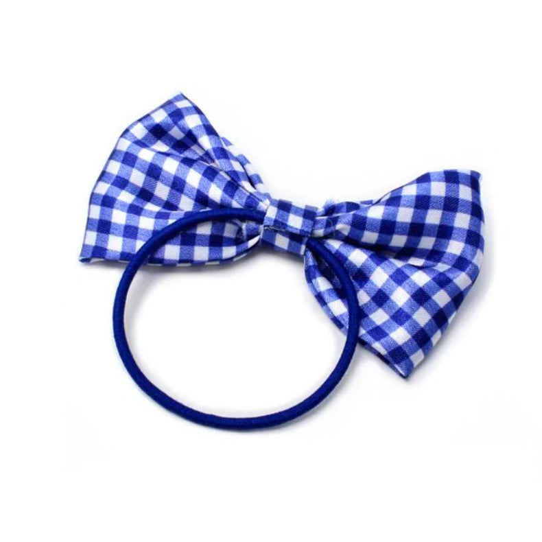 Card of 2 Bow Elastics In Royal Blue