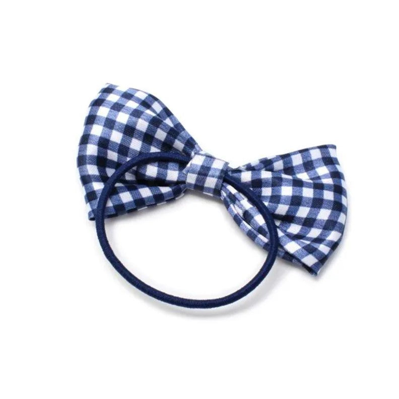 Card of 2 Bow Elastics In Navy