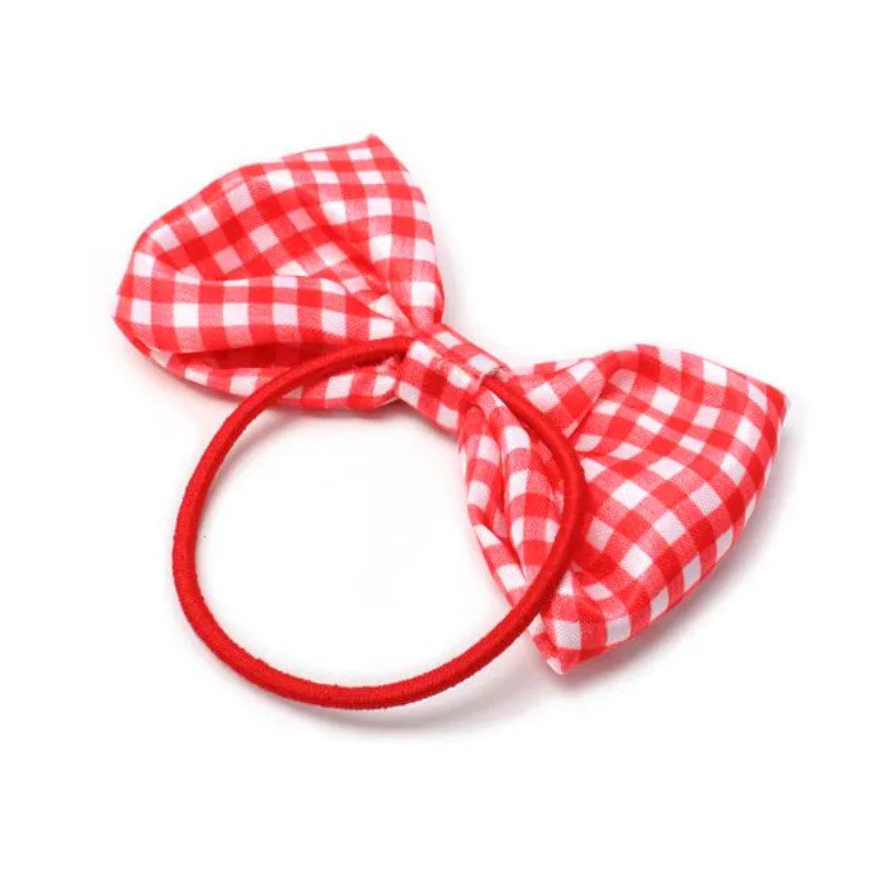 Card of 2 Bow Elastics In Red