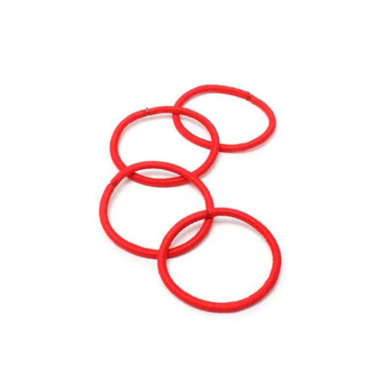 Red Sleepies, Elastics and Gingham Alice Band Set