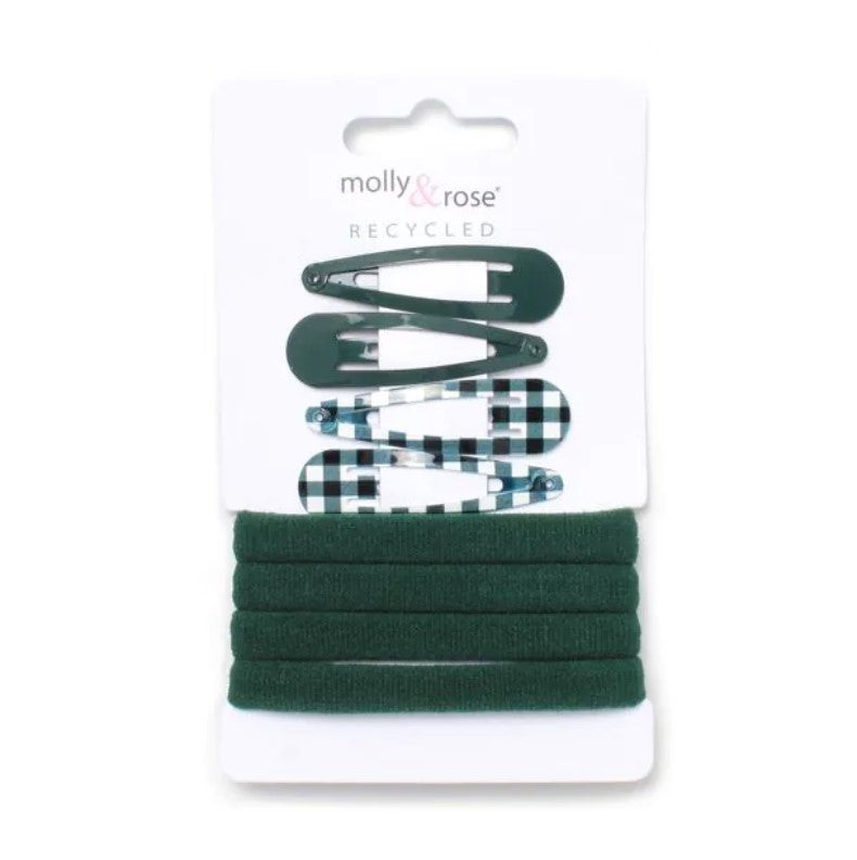 Bottle Green Sleepies and Jersey Elastics Set