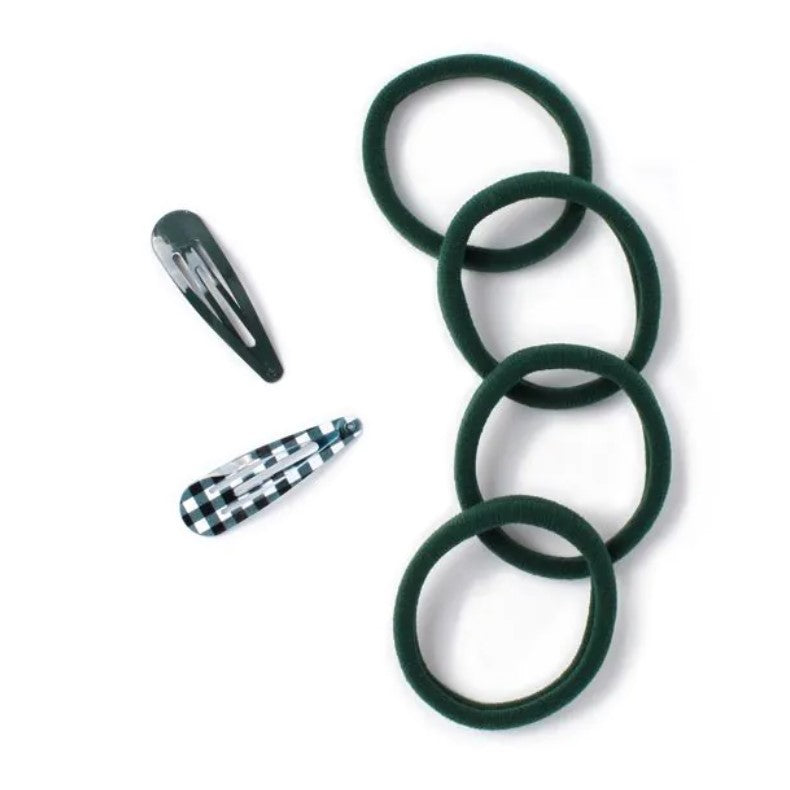 Bottle Green Sleepies and Jersey Elastics Set