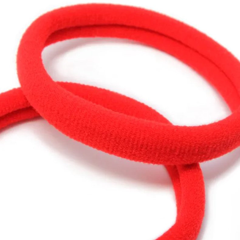 Red Sleepies and Jersey Elastics Set