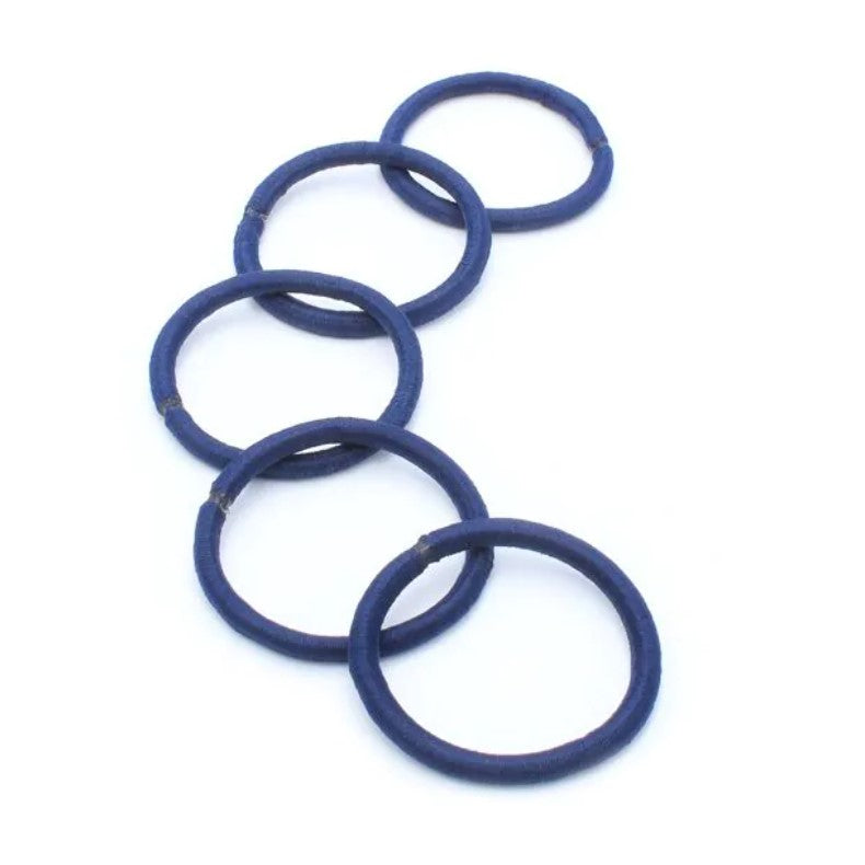 Card of 10 Navy Elastics