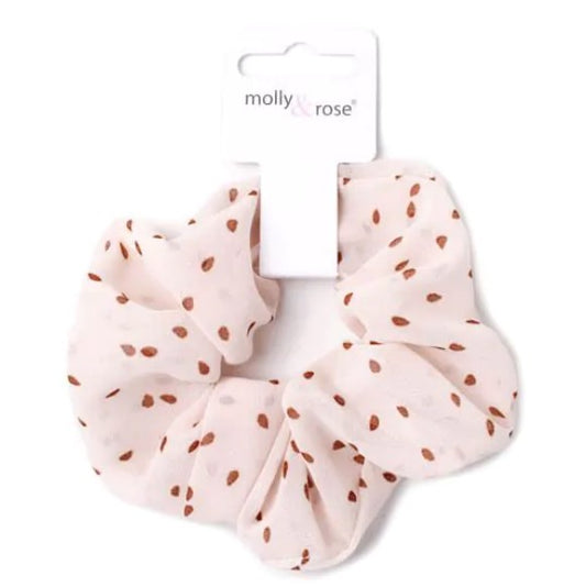 Polka Dot print Scrunchie