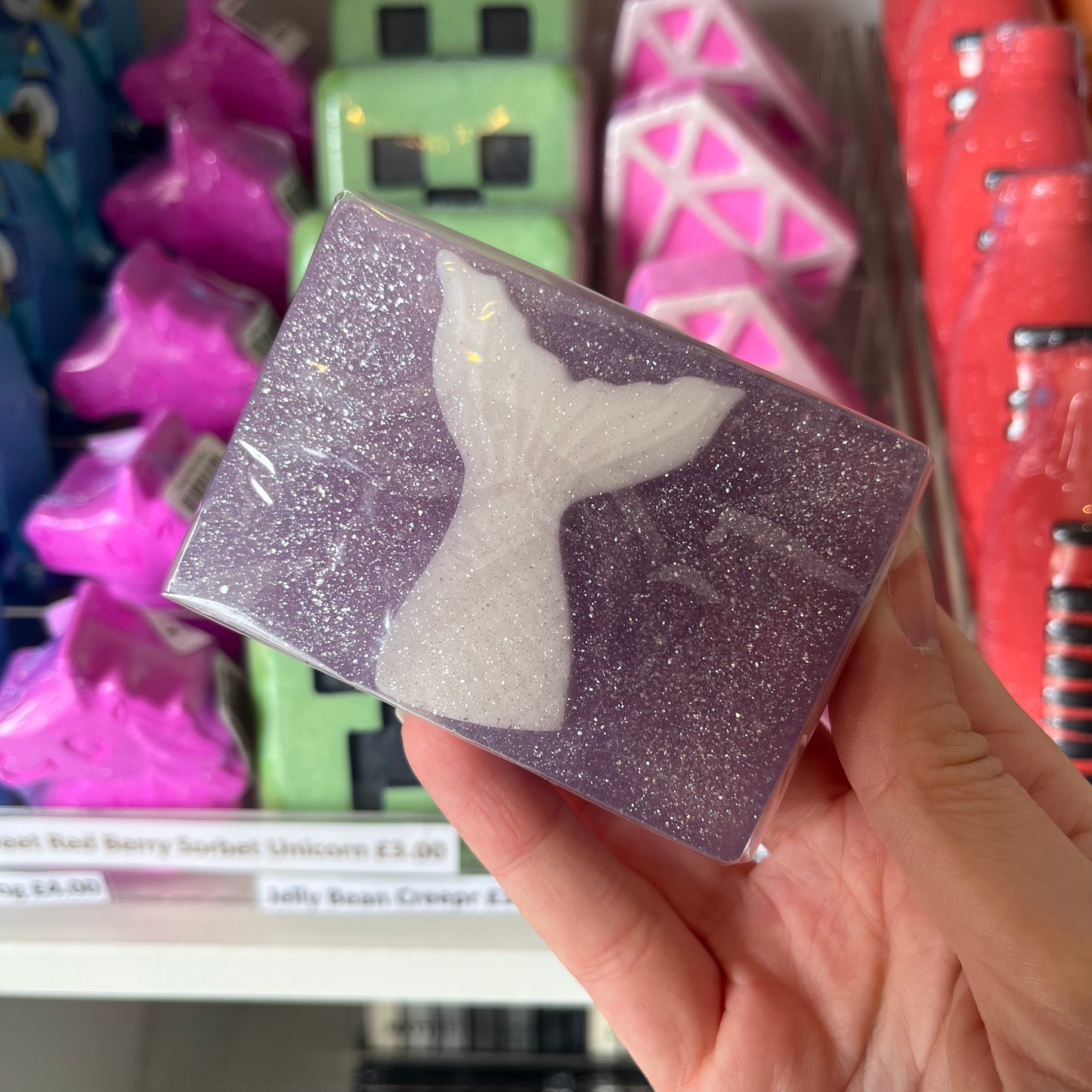 Watermelon Mist Mermaid Tail Soap Bar