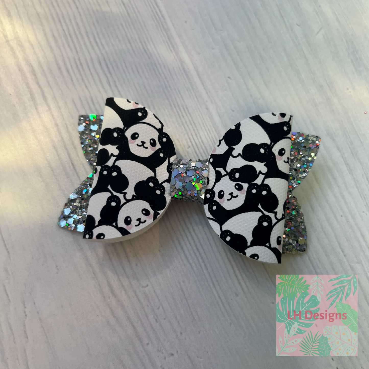 Panda Hair Bow