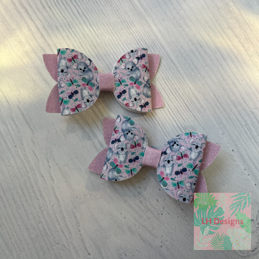 Koala Mini Hair Bows