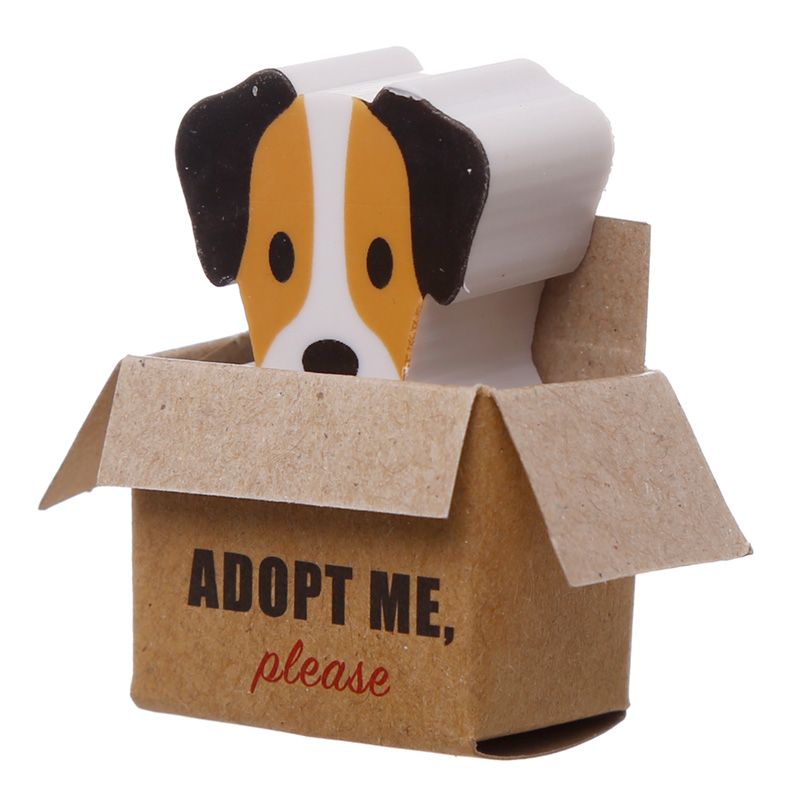 Puppy Dog Eraser in a Mini Box