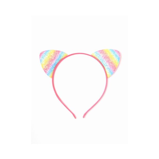 Sparkly Rainbow Cat Ears Alice Band