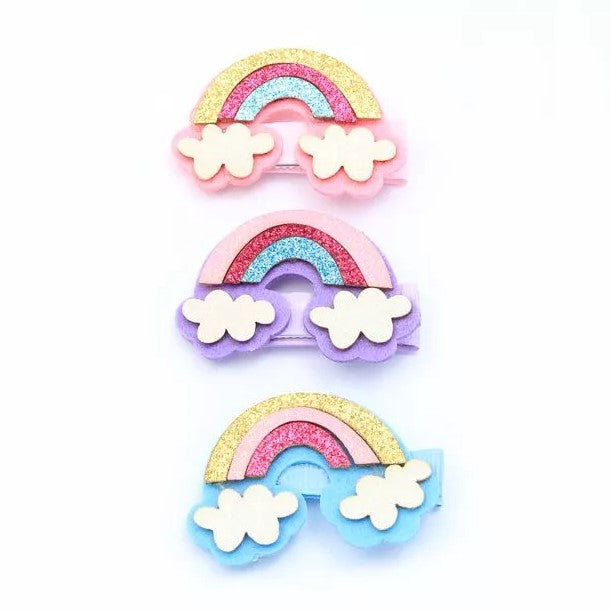 Rainbow Mix Hair Clips