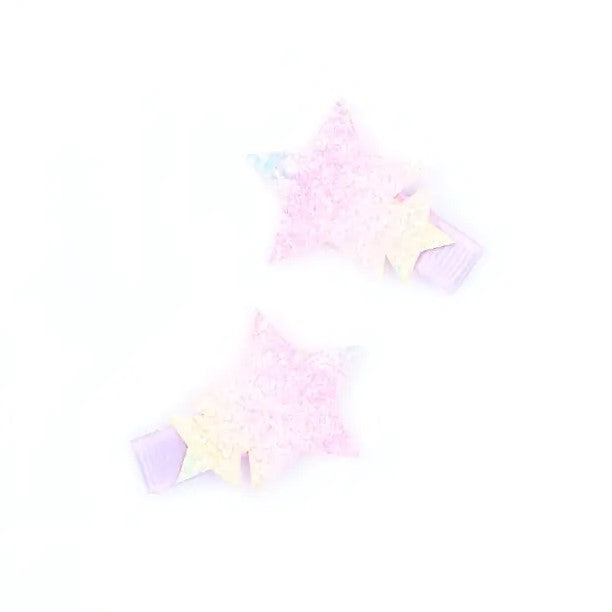 Glitter Star Beak Clips
