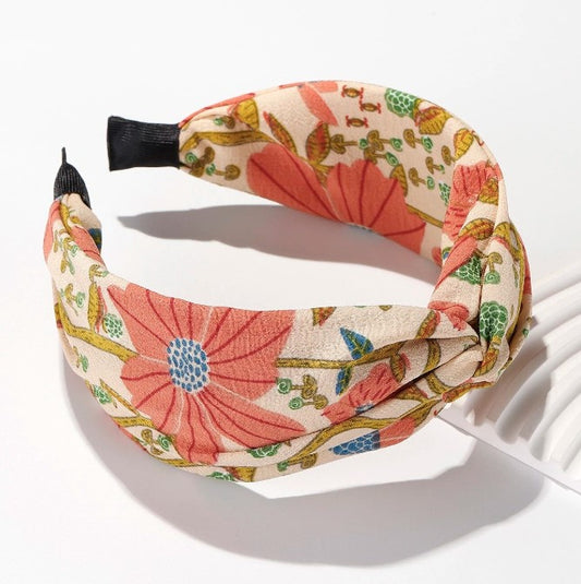 Twisted Front Floral Alice Band