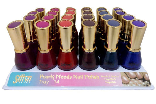 Saffron Nail Polish - 14 Pearly Moods