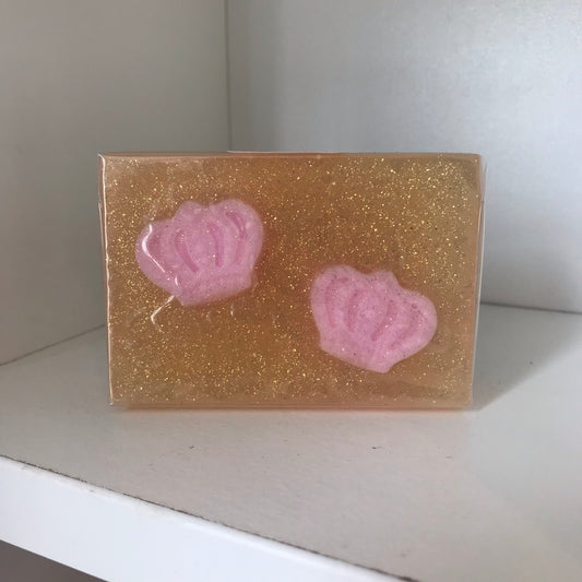 Pink Bubbly Crown Soap Bar