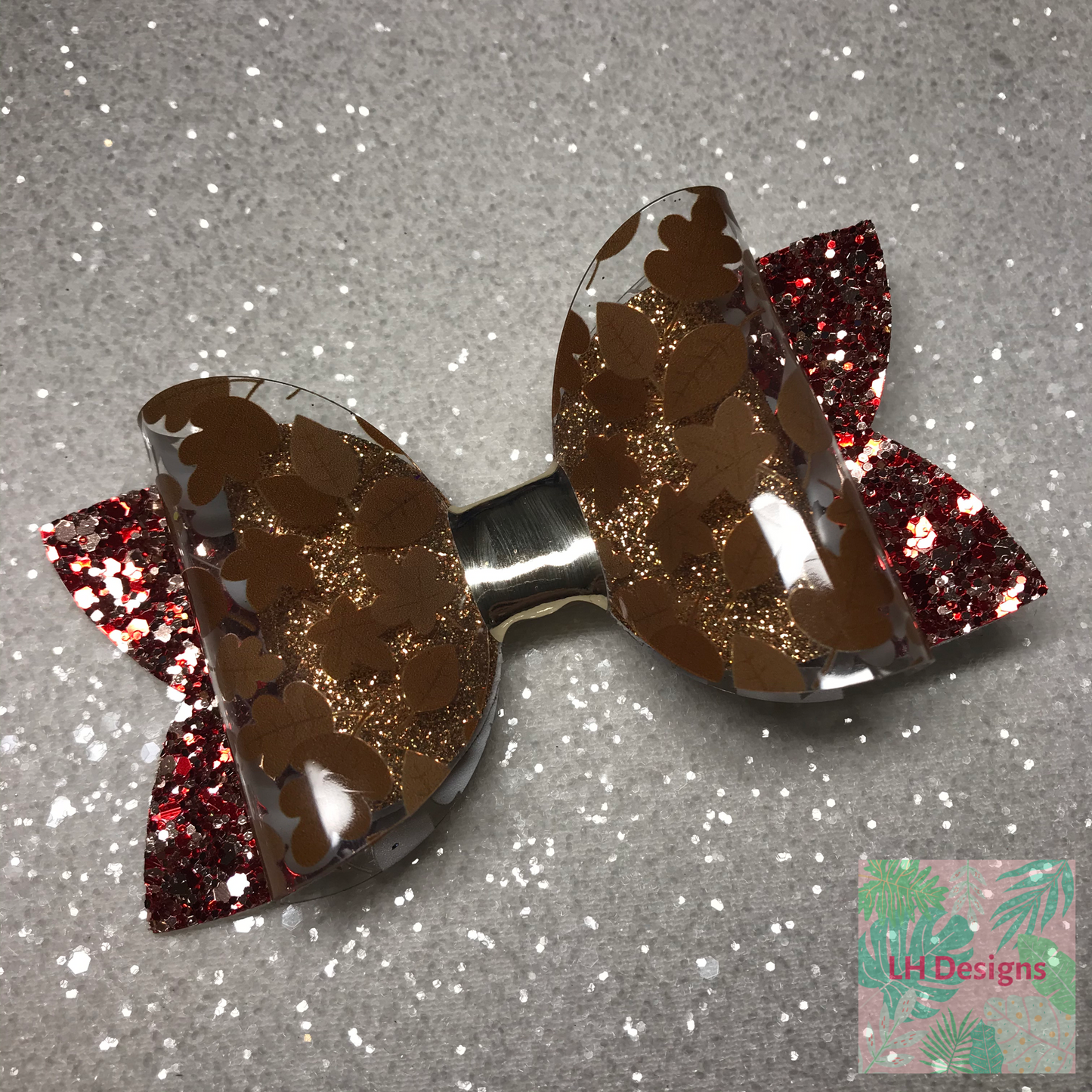 Autumn Leaves Hair Bow