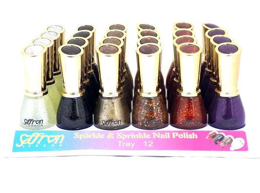 Saffron Nail Polish - 12 Sparkle & Sprinkle