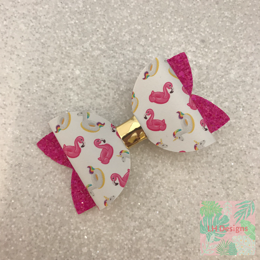 Unicorn & Flamingo Inflatables Hair Bow