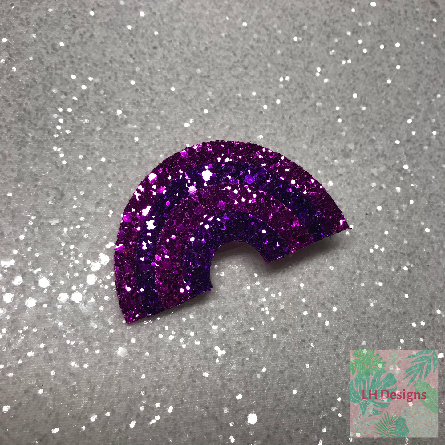 Pink & Purple Rainbow Hair Clip