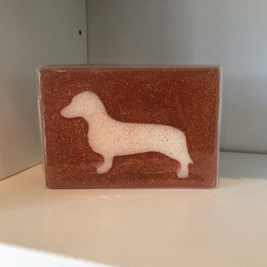 Red Berry & Peppermint Dachshund Soap Bar
