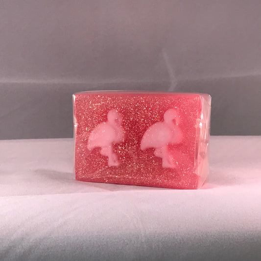 Sweet Red Berry Sorbet Flamingo Soap Bar