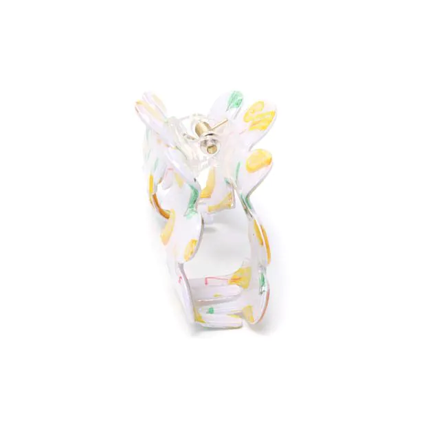Lemon print Zigzag Hair Clamp