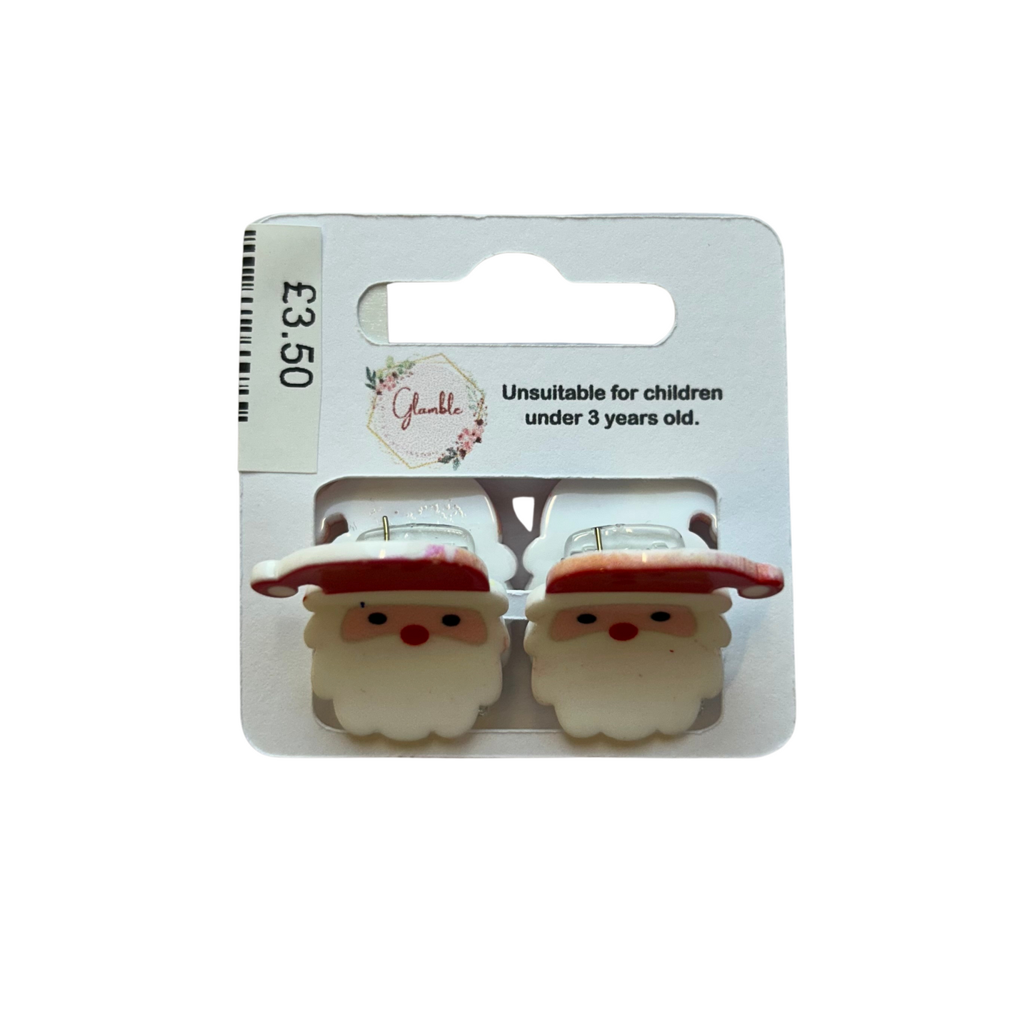 Card of 2 Santa Mini Clamps