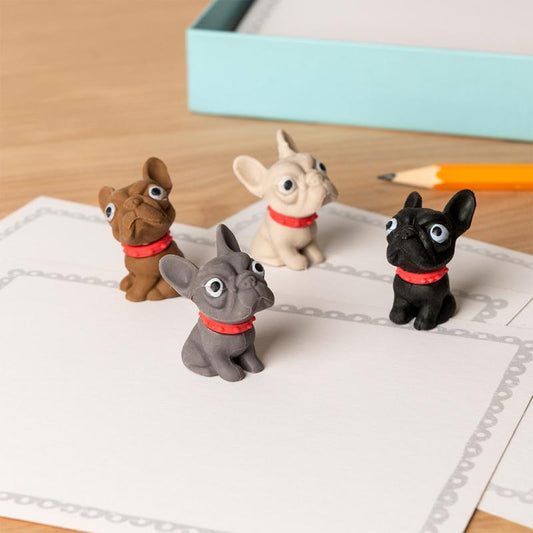 Set of 4 Dog Erasers