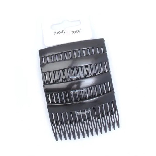 Card of 4 Black Combs