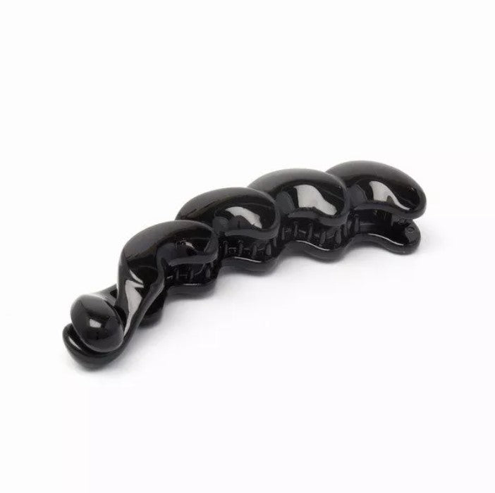 Black Twisted Style Banana Clip 11cm