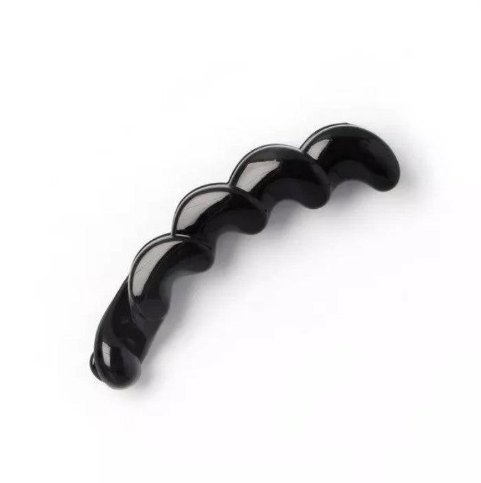 Black Twisted Style Banana Clip 11cm