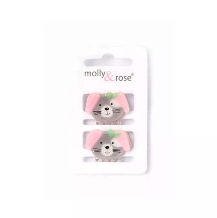 Card of 2 Animal Hair Clamps