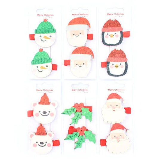 Card of 2 Christmas Character Clips