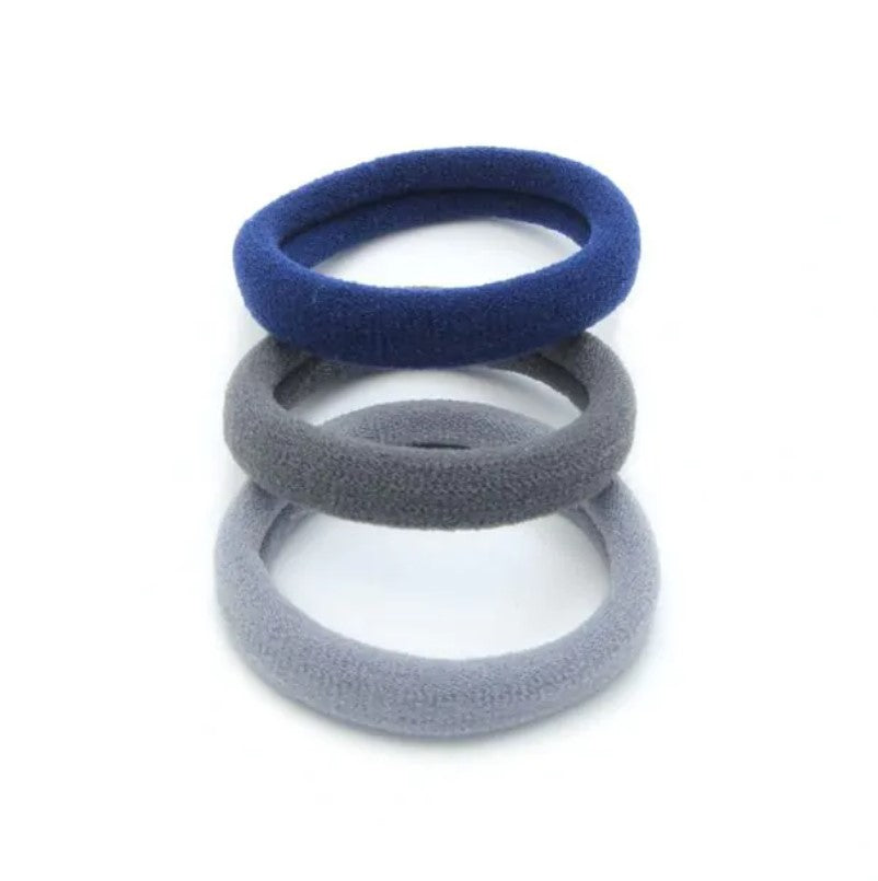 Blue/Grey Jersey Elastics