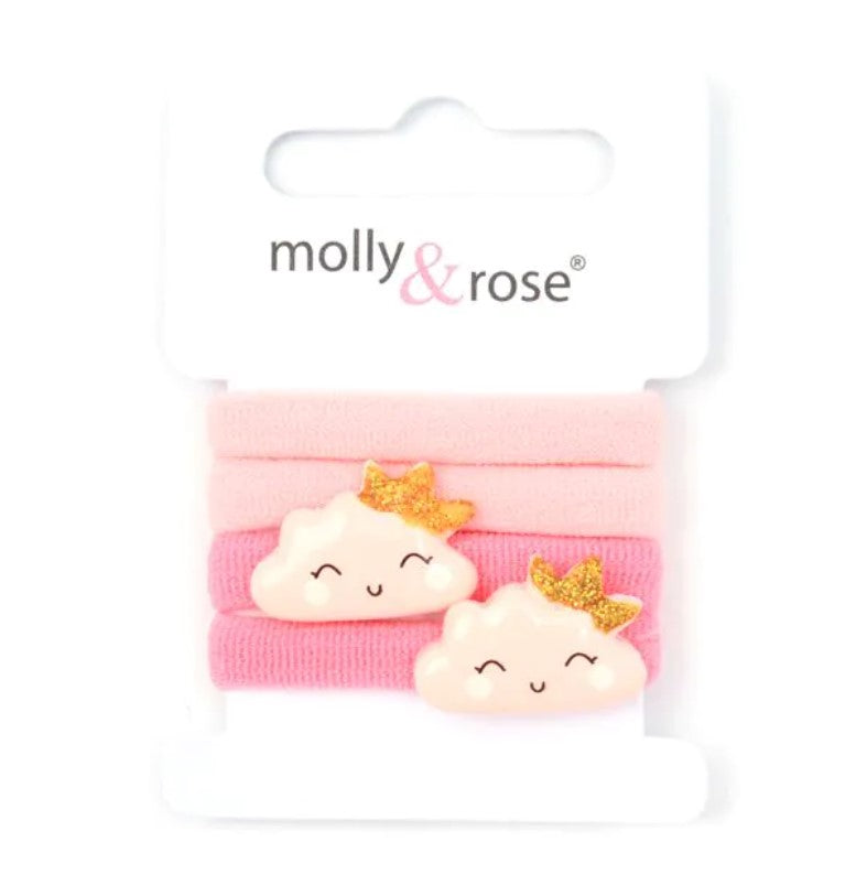 Card of 4 Motif and Plain Jersey Elastics
